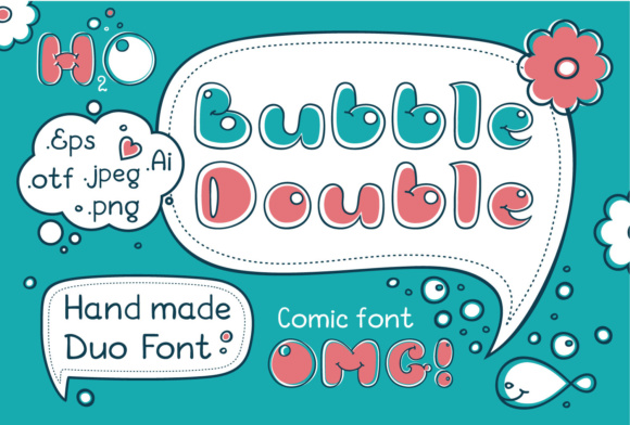Bubble Double Duo Font Review: Playful Type for Branding