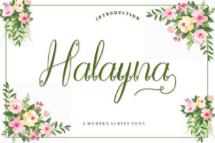 Halayna Font Review: Modern Script for Brand Identity