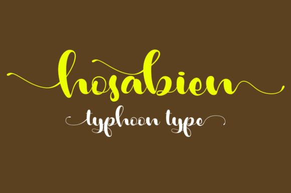 Hosabien: A Designer’s Take on This Script Font