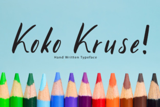 Koko Kruse Font: Handwritten Charm for Makers