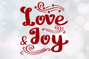 Love and Joy Font: Editorial Design for Festive Content