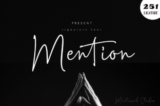 Mention Font: A Modern Script for Editorial Design
