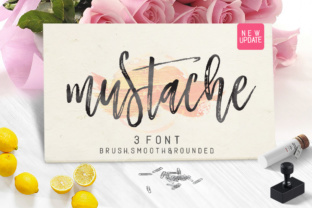 Mustache Family Font for Editorial Design