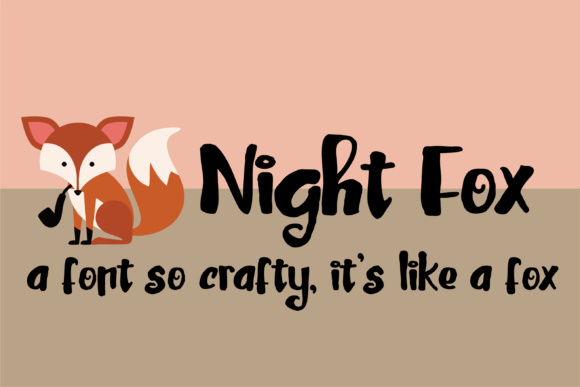Night Fox Font: Handwritten Charm for Craft Projects