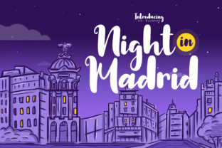 Night in Madrid Font: A Display Typeface for Campaigns