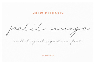 Petit Nuage Font: A Designer’s Take on Signature Script