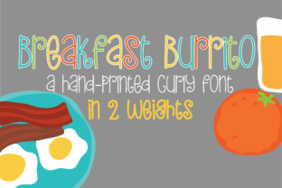 PN Breakfast Burrito Font for Digital Design