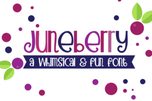 PN Juneberry Font: Whimsical Script for Editorial Design
