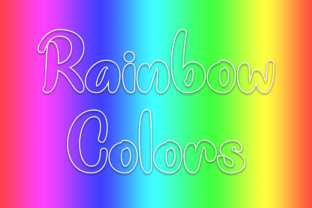 Rainbow Colors Font: Whimsical Branding for Small Business