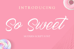 So Sweet Font: A Modern Script for Editorial Design